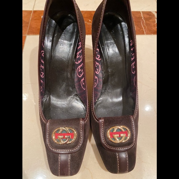 Gucci brown suede shoe - Picture 1 of 7